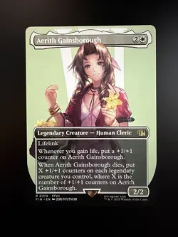 MTG Final Fantasy English Aerith Gainsborough Borderless 0374 Non-Foil - Image 1