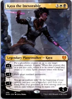 Kaya the Inexorable (Borderless) - Kaldheim - 288 NM - Image 1
