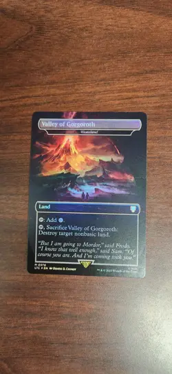 MTG Valley of Gorgoroth - Wasteland Commander: the Lord of the Rings Foil M/NM - Image 1