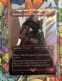 Raubahn, Bull of Ala Mhigo Surge Foil Borderless MTG Final Fantasy Commander - Image 1