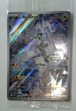 N's Reshiram 167/159 Journey Together Stamped Sealed Promo box Pokemon Card NEW - Image 1
