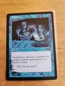 Curfew - Urza's Saga - Error Card - Misprint - Ink Smear - MTG Magic 2 - Image 1