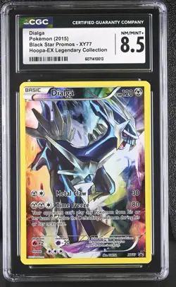 CGC 8.5 Dialga Black Star Promo XY77 Pokemon Card - Image 1