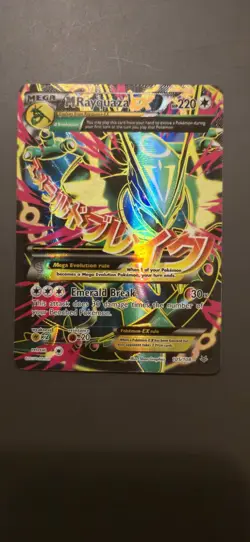 Pokemon TCG Roaring Skies Holo Full Art Ultra Rare Card M Rayquaza EX 105/108 - Image 1
