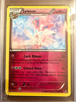 Sylveon Regular Rare #72 - PSA MINT 9 - 2014 XY Furious Fists - Pokemon TCG - Image 2