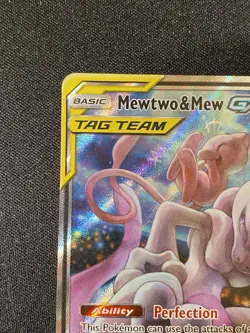 Pokemon Mewtwo & Mew GX SM191 Tag Team NM/Mint Black Star Promo Sun & Moon - Image 5
