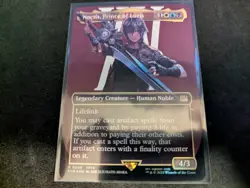 MTG Magic the Gathering SURGE FOIL Noctis, Prince of Lucis Borderless FIN! - Image 1