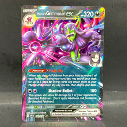 2025 POKEMON DESTINED RIVALS MARNIE'S GRIMMSNARL EX 136/182 DOUBLE RARE - Image 1