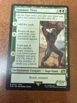 DDcards 🇨🇦 Mtg Magic The Gathering Final Fantasy Summon Titan - Image 1
