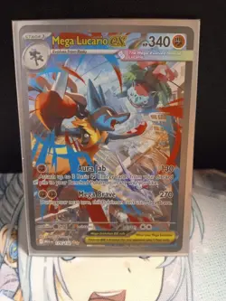Pokemon Mega Lucario ex (Mega Evolutions 179/132) NM Special Illustration Rare - Image 1