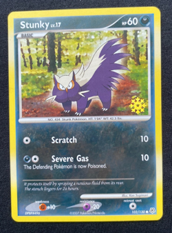 2007 POKEMON DIAMOND & PEARL POKEMON COUNTDOWN CALENDAR #102 STUNKY - (LP) - Image 1