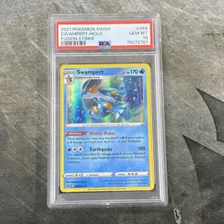 2021 Pokemon SWSH Swampert Holo Fusion Strike #064/264 PSA Gem Mint 10 LOW POP! - Image 1