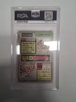 PSA 6 [1997 Pocket Monsters Charizard Prism] Carddass #006 - Image 2