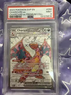 Pokemon TCG Charizard EX 56 Black Star Promo SVP Full Art Psa 9 - Image 1