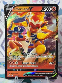Pokemon TCG Infernape V SWSH252 Black Star Promo Holo Ultra Rare NM - Image 1
