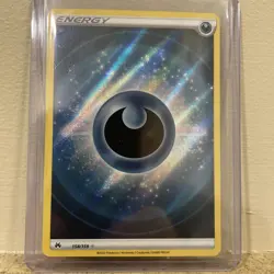 Pokemon Tcg - Darkness Energy (Texture Full Art) 158/159 Crown Zenith Holo NM - Image 1