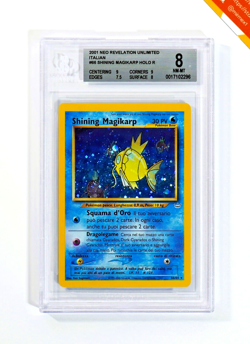 Pokemon BGS 8 Shining Magikarp #66 Holo Neo Revelation 2001 Italiano - Image 1