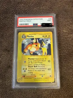 2002 Pokemon Raichu Expedition Holo Rare #25 PSA 9 MINT - Image 1