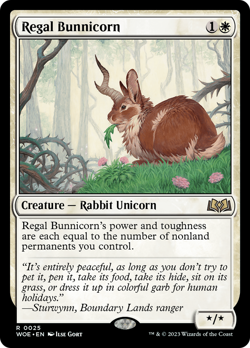 Regal Bunnicorn - WOE #25 | NORMAL | NM | MTG - Image 1