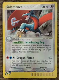 SALAMENCE HOLO WINNER E-LEAGUE STAMPED PROMO 19/97 POKEMON - NEAR MINT UNGRADED - Image 1