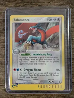 SALAMENCE HOLO WINNER E-LEAGUE STAMPED PROMO 19/97 POKEMON - NEAR MINT UNGRADED - Image 2