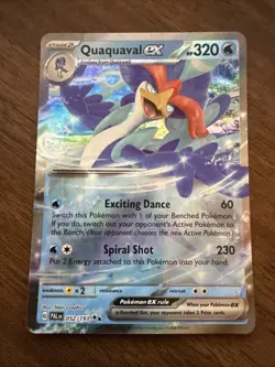 Pokemon Quaquaval ex 052/193 Sv02: Paldea Evolved Double Rare Holo - Image 1