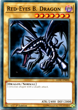 Red-Eyes B. Dragon - LEDU-EN000 - Common - 1st Edition - Yugioh - Image 1