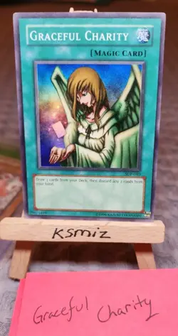 2003 Graceful Charity sdp-040 Unltd Ed (VLP) Super Rare Yu-Gi-Oh! - Image 2