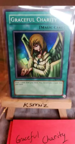 2003 Graceful Charity sdp-040 Unltd Ed (VLP) Super Rare Yu-Gi-Oh! - Image 4