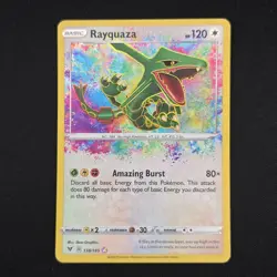 Pokemon TCG Card Rayquaza 138/185 Vivid Voltage Amazing Rare - NM - Image 1