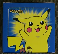 Pokemon Burger King 23k Gold Plated Trading Card PIKACHU Sealed In Blue Box, New - Image 3