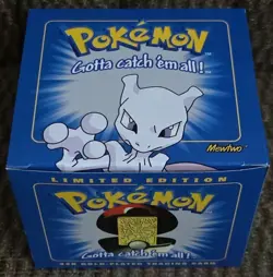 Pokemon Burger King 23k Gold Plated Trading Card Mewtwo Sealed In Blue Box, New - Image 1