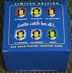 Pokemon Burger King 23k Gold Plated Trading Card CHARIZARD Sealed Blue Box New - Image 5
