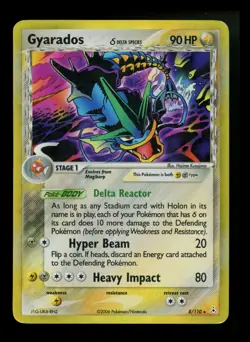 Gyarados 8/110 Delta Species EX Holon Phantoms 2006 Holo Rare Pokemon Card TCG - Image 1
