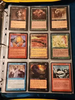 Vintage Magic The Gathering Binder Collection Card Lot MTG 1993-2003 Rares - Image 1