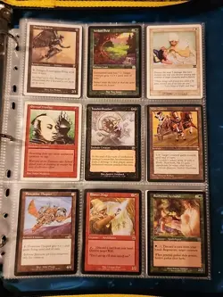 Vintage Magic The Gathering Binder Collection Card Lot MTG 1993-2003 Rares - Image 4