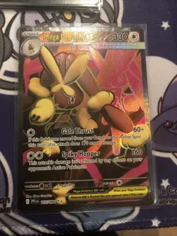 Mega Lopunny EX 115/094 Phantasmal Flames Full Art NM pokemon Card - Image 1