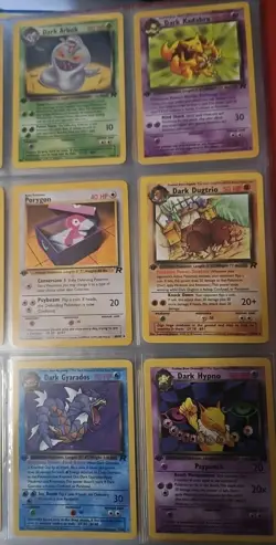 (9) 1st Edition Team Rocket Base Set 1999 Pokemon Cards. Never Played With - Image 3