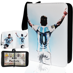 Soccer Cards Binder for Trading Card Collection 440 Pocket Sleeves Album - Image 1