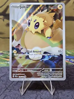 Pokemon TCG Joltik Paradox Rift Holo Card 196/182 Illustration Rare NM- - Image 1
