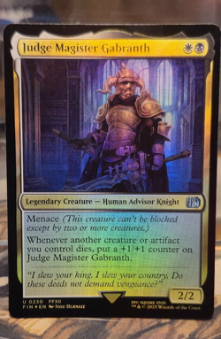 FOIL U 0230 Judge Magister Gabranth FFXII Knight Uncommon Final Fantasy Card MTG - Image 1