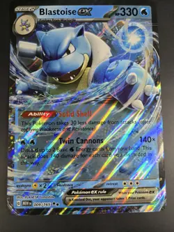 Blastoise EX 009/165 Scarlet and Violet 151 Jumbo Cards Holo - Image 3