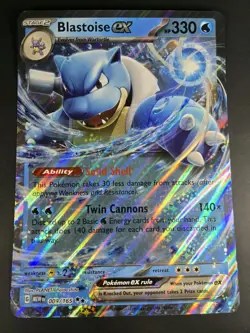 Blastoise EX 009/165 Scarlet and Violet 151 Jumbo Cards Holo - Image 5