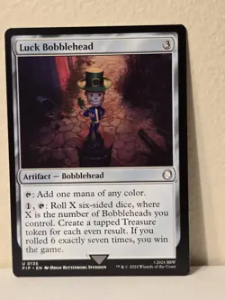 Luck Bobblehead, From Fallout, Magic the Gathering, MTG, U0135 - Image 1