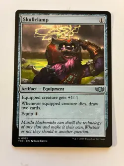MTG Skullclamp Commander: Tarkir: Dragonstorm Regular NM - Image 1