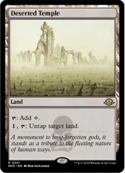 Deserted Temple (Foil, #301, NM) Modern Horizons 3 (MH3), MTG - Image 1