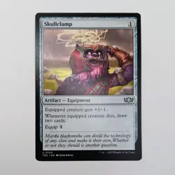 Skullclamp MTG Rare Magic: The Gathering Tarkir: Dragonstorm Commander Draw Two - Image 1