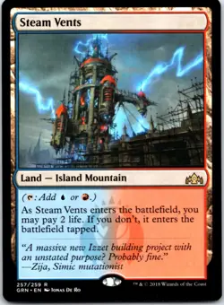 Steam Vents 257 Guilds of Ravnica NM MTG - Image 1