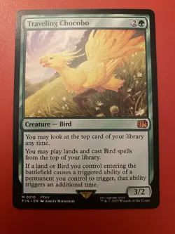 Magic The Gathering. Traveling Chocobo Mythic 210. Normal Non Foil - Image 1