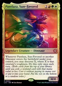 Pantlaza, Sun-Favored Commander: The Lost Caverns of Ixalan NM MTG Foil - Image 1